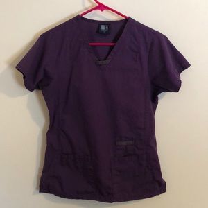 Plum/ eggplant color scrub set